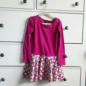 Tea Collection Long Sleeve Tiered Skirted Dress